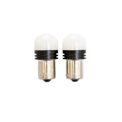 Lâmpada Led Miniatura: 1156 6-SMD 2835 AC12V 2W 200LM - Âmber - 2 Peças - Uso Geral