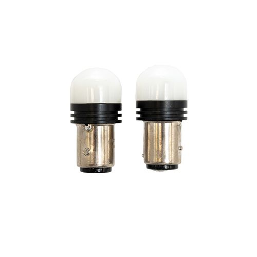 Lâmpada Led Miniatura: 1157 6SMD 2835 AC12V 2/4W farol Alto:100LM/Farol Baixo:60LM - Vermelho - 2 Peças - Uso Geral
