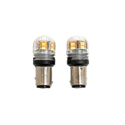 Lâmpada Led Mini: BAY15d P21/5W 15-SMD/2835 3.2/6W Farol alto:380LM/Farol baixo:200LM 6000K - 2 Peças - Uso Geral / Ônibus