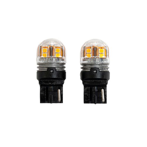 Lâmpada Led Miniatura: T20/WY21W 15-SMD/2835 3W 380LM - Âmber - 2 Peças - Uso Geral