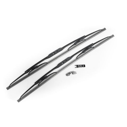 Par de Palhetas Metálica Micro 20"/20"Pol. Diant. - Volvo 740 84 a 92 - Ford Escort 93 a 96 - Fiat Tempra 92 a 99