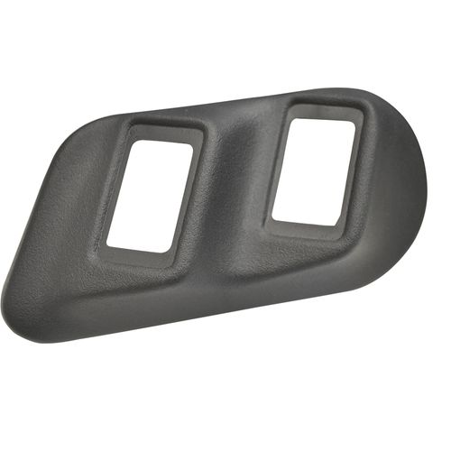 Moldura do Interruptor do vidro Quadrada Dupla pta. diant. Preto - Universal Uso geral
