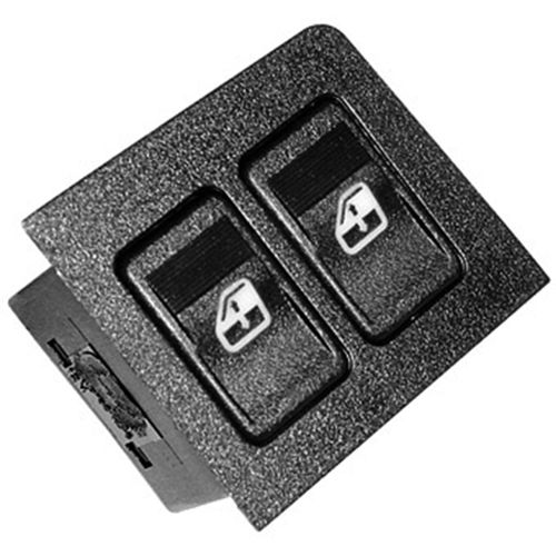 Teclas Acionadoras dos Vidros Elétricos - C/Mold. - Dupla - Led âmbar - Fiat Uno GI Fase I 04 a 09