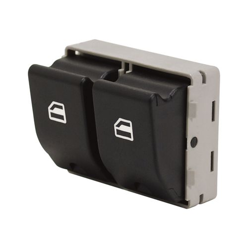 Tecla aciona o Vidro Elét. - Diant. - Dupla - Esq. - (Conector Orig.) - 2 Cliques - Volkswagen Gol 05 a 16 - Fox 03 a 09