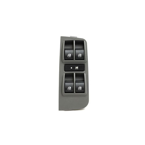 Tecla acionadora vidro Elétrico C/moldura C/Bloqueio pta. diant. - esq. - Fiat Grand Siena após 12 - Palio GII após 11