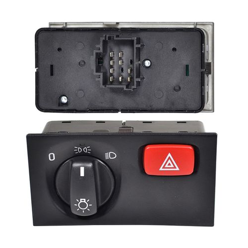 Controle de Botão de Luz do Farol/Tecla de Emergência - 9 Pinos - Scania Série V 07 a 19 - Série V P/G/R