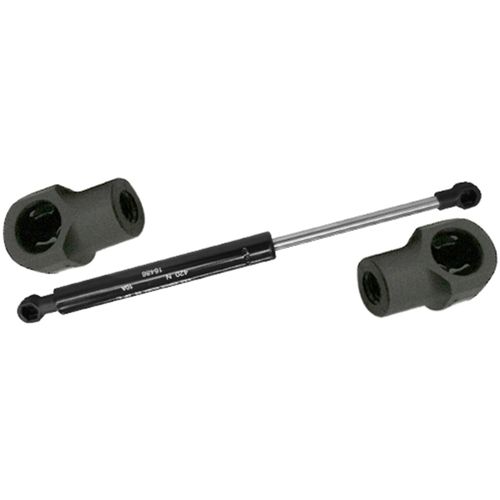 Mola à Gás da Tampa do Porta-Malas - Comprimento:305,5mm/Curso: 121mm/Carga: 45KGF - Diâmetro Pistão:6mm/Tubo:15mm