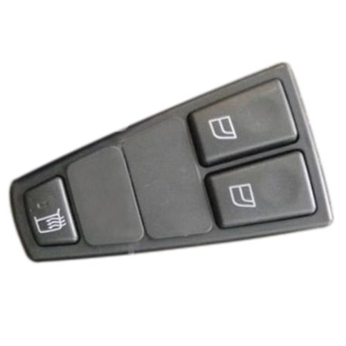Tecla Aciona Vidro (Dupla) - Com Desembaçador do Retrovisor - 18 Pinos - Com Moldura - Volvo FH após 12 - FM 04 a 14 - NH 00 a 07