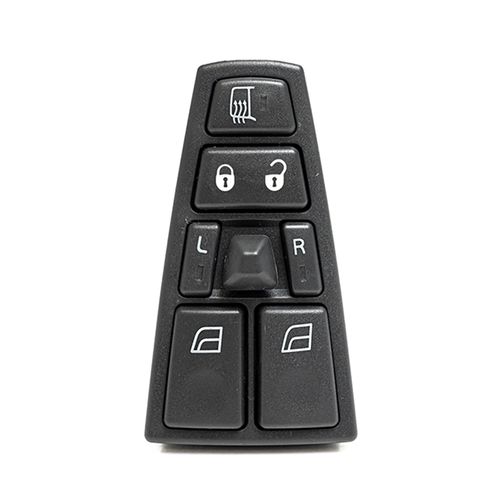 Teclas aciona vidro da porta – Com desembaçador, trava das portas, controle dos vidros e moldura – Led Ambar – 18 Pinos - Esquerdo