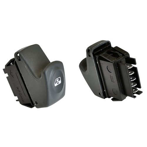 Tecla dos vidros Eletricos 6 Pinos - Renault Clio II após 13  - Grand Scénic 08 à 10  - Scénic 99 à 10