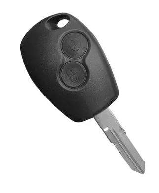 Chave Plástica (Oca) - 2 Botões - Renault Sandero / Logan