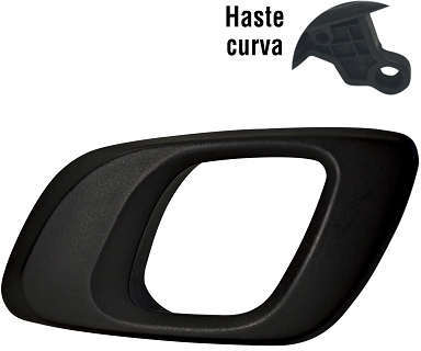 Maçaneta Interna da pta. Diant./Tras - Haste Curva - Preto - Esq. - Renault Kwid após 17