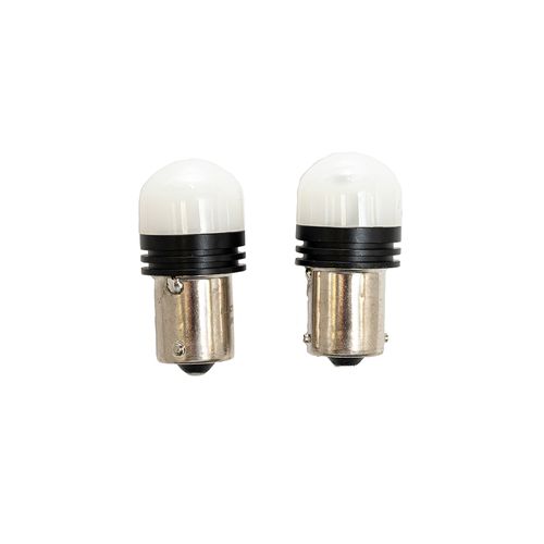 Lâmpada Led Miniatura: 1156 6-SMD 2835 AC12V 2W 200LM - Branco - 2 Peças - Uso Geral