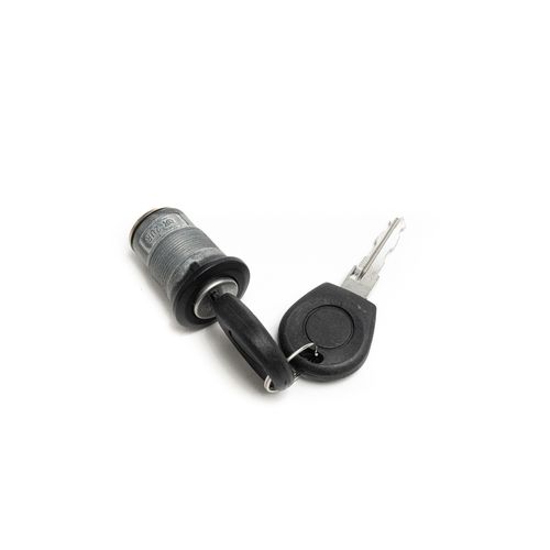 Cilindro da Tampa do Porta-Malas - Preto - Com Chave - Giro à Esquerda - Sem Porca/Calço - VW Gol GI 80 a 94 - Passat 81 a 88 - Voyage GI 81 a 95