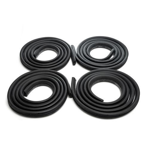 Kit de Borrachas da Porta Dianteira/Traseira (Modelo Original) - 4 Peças - Volkswagen Gol 08 a 12 - Voyage 08 a 12 - Fiat Mobi