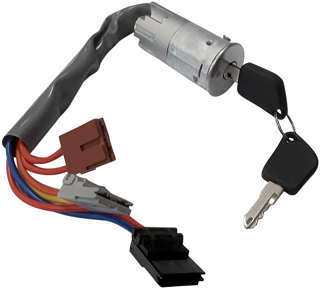 Trava de Direção (Completa) - Com Chave - Com Parte Elétrica - Peugeot 306 94 à 01  - 306 SW 94 à 01  - 306 Sedan 94 à 01
