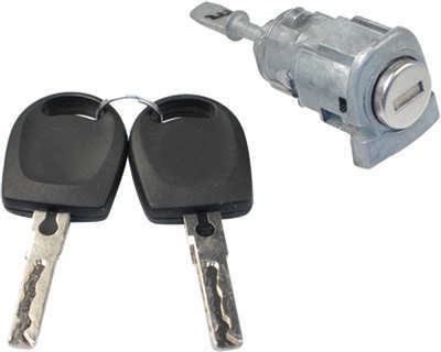 Cilindro da pta. diant. - esq. C/Chave - Volkswagen Fox após 03  - Polo Hatch após 02  - Polo Sedan após 02
