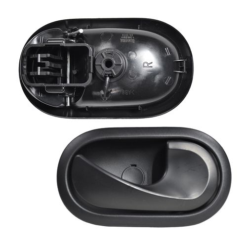Maçaneta Interna da Porta Dianteira - Preta - Direita - Renault Master GII após 13 / Ônibus