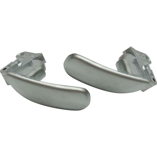 Par de Maçanetas int. pta. Diant./Tras. - Dir./Esq. - Prata - Peugeot 206 01 à 09  - 206 SW 05 à 09