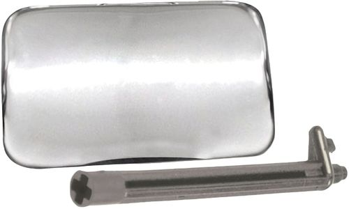 Fecho do Porta-Luvas - C/Tirante e Mola - Cromada - S/Chave - Volkswagen Gol GIII 99 a 05 - Parati GIII 99 a 05