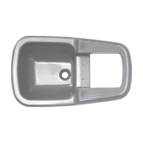 Moldura da Maçaneta int. pta. diant. - dir./esq. Cinza - Volkswagen Brasilia 73 à 81 - Delivery até 06