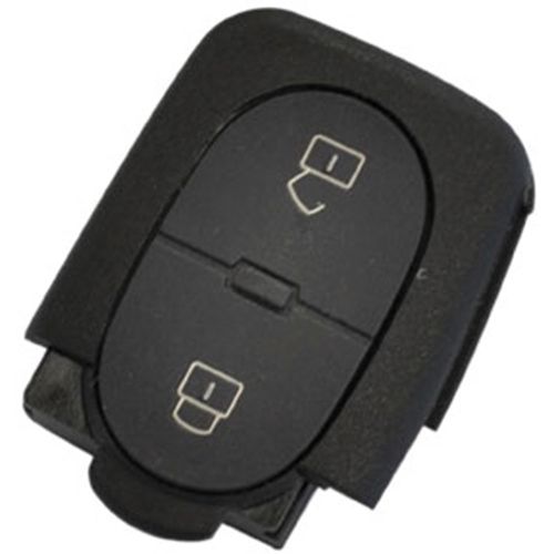 Carcaça para Controle do Telecomando (Oca) - 2 Botões - Audi A3 96 a 06 - A4 08 a 15 - A6 após 11