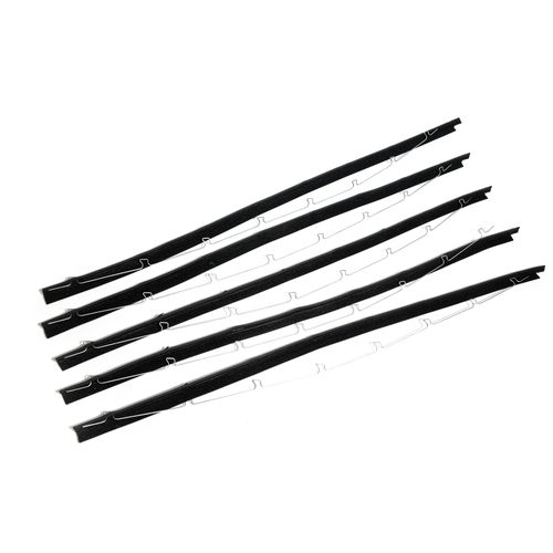 Pestana Interna da Porta - Material: Borracha Flocada - Com Arame - Esquerda - VW Kombi GI 75 a 13 - Kombi Clipper GI 75 a 97