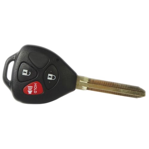 Chave S/Segredo (Oca) - 3 Botões - C/Alojamento p/Transponder - Toyota Hilux GI 92 a 05 - Hilux GII 05 a 15