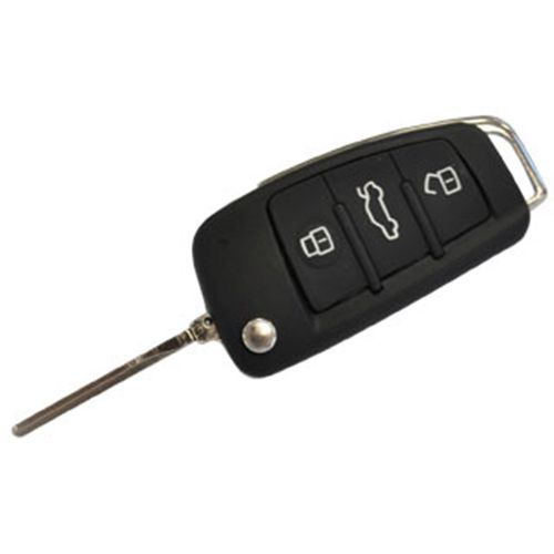 Chave Canivete (Oca) 3 Botões - Perfil Snake Key - C/aloj. p/transponder - Audi A4 08 a 15