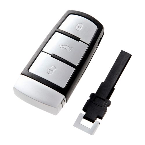 Chave - 3 Botões - Perfil Snake Key - C/Aloj. P/Transponder C/Parte Elétrica - VW Passat - Passat CC 09 a 17