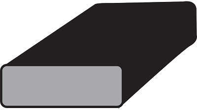 Rolo de cordão universal - med. 15x5 - Mat. em Borracha esponja - Med. 25 metros  - Universal
