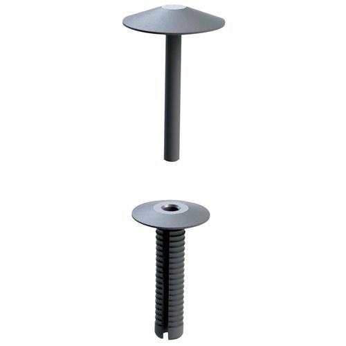 Rebite Bucha Longa Preto Pino:Ø25mm Superfície: Chapéu Chinês 10PÇS