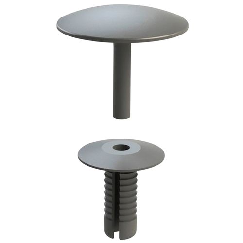 Rebite Bucha Curta Universal Cinza Cab. Pino: Ø29mm Superfície: Chapéu Chinês 30PÇS