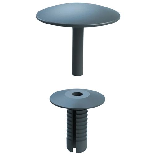 Rebite Bucha Curta Universal Cinza Azulado Cab. Pino: Ø29mm Superfície: Lisa 10PÇS