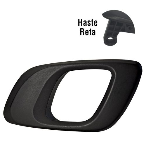 Maçaneta Interna da Porta Dianteira/Traseira - Preta - Haste Reto - Esquerda - Renault Kwid GI após 17