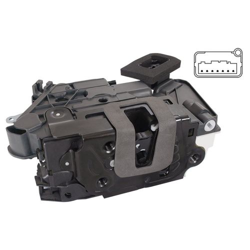 Fechadura da Porta Dianteira - Elétrica - 7 Pinos - Com Travamento Central - Dir. - VW Jetta 11 a 14