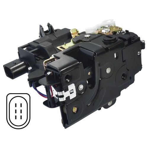 Fechadura Eletrica da pta. tras. - dir. - Volkswagen Golf GIV 00 à 07  - Golf GV 07 à 13