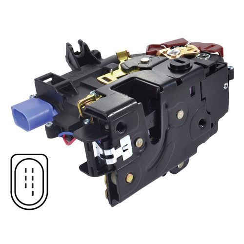 Fechadura Eletrica da pta. tras. - dir. - Audi A3 GI 96 à 06  Volkswagen Jetta GI 06 à 10