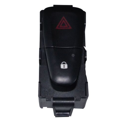 Tecla Aciona Pisca Alerta (Emergência) - 6 Pinos - Renault Sandero GI Fase II 11 a 14 - Fluence GI 11 a 15 - Logan GII após 14