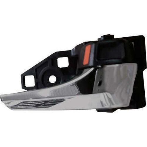 Maçaneta Interna da Porta Dianteira/Traseira - Base: Preta/Puxador: Cromada - Esquerda - Toyota Hilux GIII 15 a 20 - Camry 12 a 17