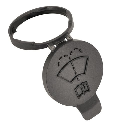 Tampa do Reservatório do Limpador do Para-Brisa - Preto - GM Onix GI 12 a 19 - Onix GII após 19 - Onix Plus GII após 20