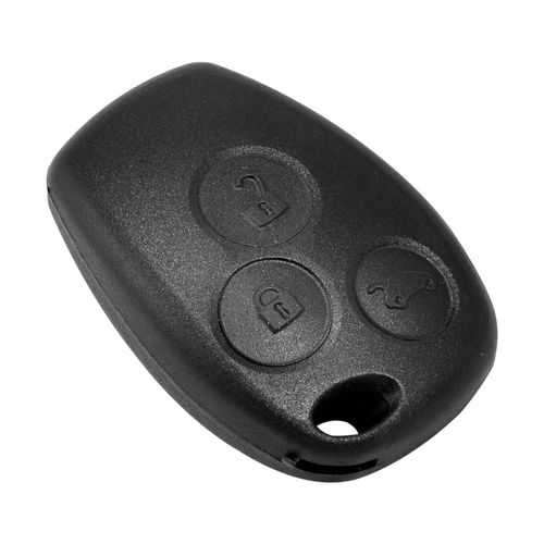 Capa da Chave (Oca) - 3 Botões - Renault Sandero GII 14 a 19 - Logan GI 07 a 13 - Symbol GI 09 a 13 - Clio GII 99 a 16