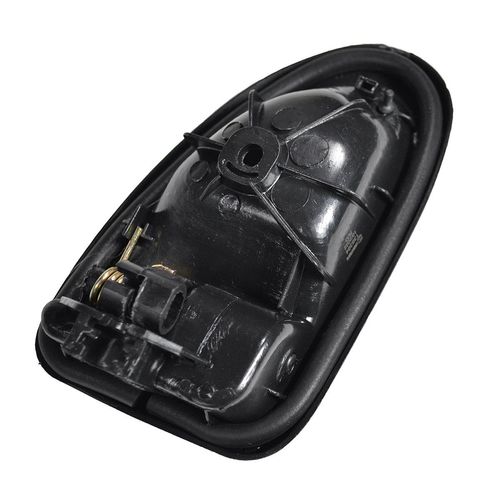 Maçaneta Interna da Porta Dianteira - Preta - Encaixe para Cabo de Aço - Direita - Renault Clio GII 99 a 16 - Agrale G3