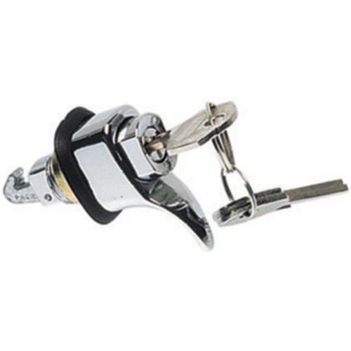 Fecho do Porta-Luvas - Cromada - Com Chave - VW Fusca até 70 - Kombi até 70 - Ônibus