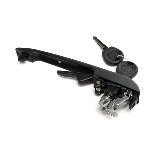 Maçaneta Externa da Porta Dianteira - Com Chave - Metal/Zamac - Friso Inox - Esquerda - VW Gol GI 87 a 95 - Saveiro GI 87 a 97