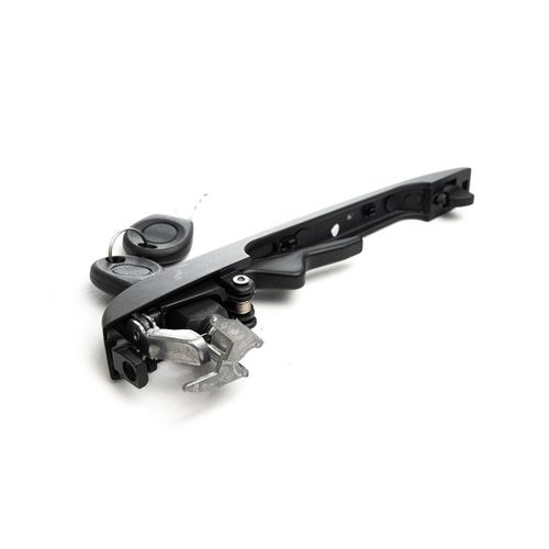 Maçaneta Externa da Porta Dianteira - Com Chave - Metal/Zamac - Friso Preto - Direita - VW Gol GI 80 a 96 - Saveiro GI 82 a 86