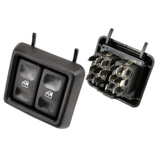 Tecla do vidro C/moldura dupla LED VERDE - esq. - Volkswagen Gol GI 87 à 92 - Quantum GI 87 à 91