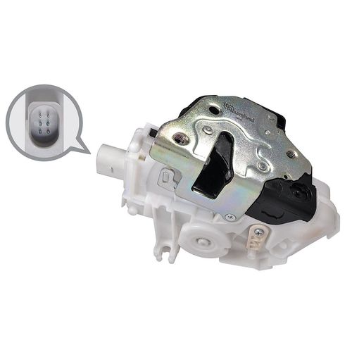 Fechadura da Porta Dianteira - Elétrica - 6 Pinos - Trava Elétrica Original - Esquerda - VW Gol 08 a 22 - Saveiro após 08 - Voyage 08 a 22