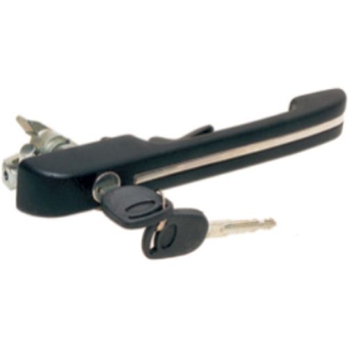 Maçaneta ext. C/ Friso pta. diant. Friso Inox - Dir. C/Chave - Metal - Ford Royale 92 à 96  - Versailles 91 à 96