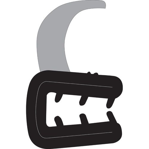 Borracha da Janela Móvel - 2.38 mts - S/Lado - (MultiÚso) - Ford Escort 93 a 97 - Volkswagen Logus 93 a 97